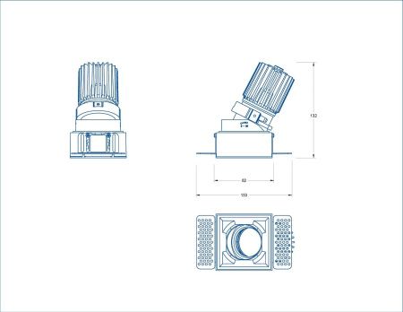 Светильник встраиваемый Fiberli MR1215 12130105