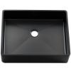 Раковина из нержавеющей стали Melana MLN-D4837B Castle 50х40 накладная цвет черный без отверстий под смеситель
