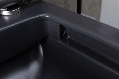 Чаша унитаза подвесная Allen Brau Infinity 4.21011.AN цвет черный без сиденья безободковая каскадный смыв