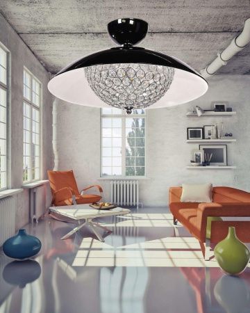 Светильник потолочный Lumina Deco Mezzaluna (Меззалуна) LDC 1578-5 BK