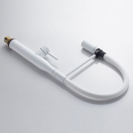 Смеситель для кухни Shevanik S123C-1 на мойку белый