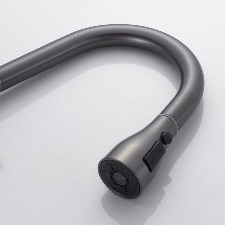 Смеситель для кухни Shevanik S363T на мойку оружейная сталь