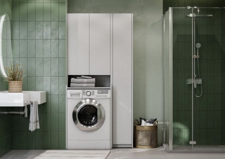 Шкаф-пенал Aquaton Лондри 1A260503LH010 70х200 напольный цвет белый