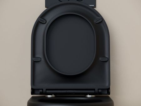 Унитаз подвесной Ceramica Nova UP CN4007MB черный с сиденьем микролифт безободковый душевой смыв