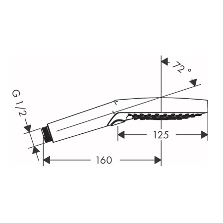 Душевая лейка Hansgrohe Raindance Select 26014700 цвет белый