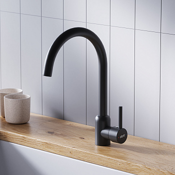 Смеситель для кухни Dorff Logic D3007022 на мойку черный