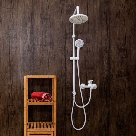 Душевая стойка Orange O-Shower OW02w настенная цвет белый