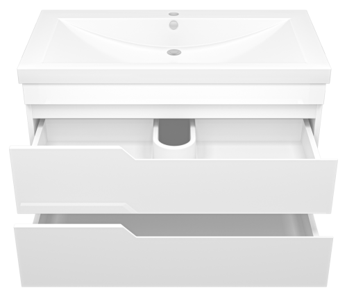 Тумба под раковину Misty Софт П-Соф-01090-011П2Я 88х47х50 подвесная - фото 3