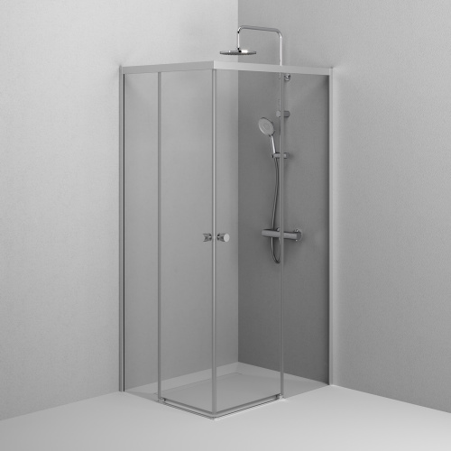 Душевой уголок Am.Pm X-joy W94G-403-100280-MТ1К 99х79 стекло прозрачное профиль хром матовый без поддона - фото 5