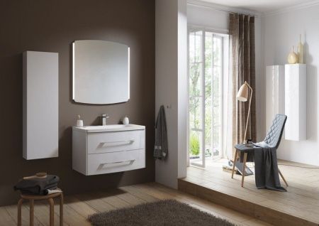 Шкаф-пенал Aqwella Y An.05.25/W 30х120 подвесной цвет белый