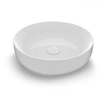 Раковина керамическая Olympia Metamorfosi MET4245001 45х45 накладная цвет белый глянцевый