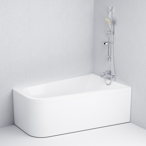 Ванна акриловая Am.Pm Spirit W72A-160R100W-A2 160х100 пристенная асимметричная - фото 4