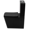 Унитаз напольный с бачком Melana MLN-310306MB черный с сиденьем микролифт безободковый смыв торнадо