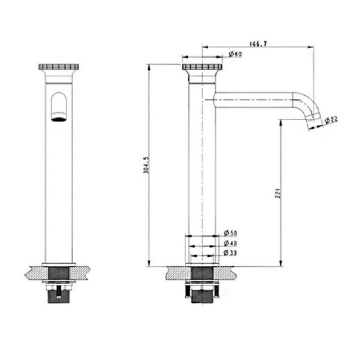 Смеситель Bronze de Luxe OMG! 9008W-R на раковину белый - фото 3