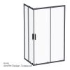 Душевой уголок Am.Pm Gem S W93G-404-120280-BT 120х80 стекло прозрачное профиль черный без поддона