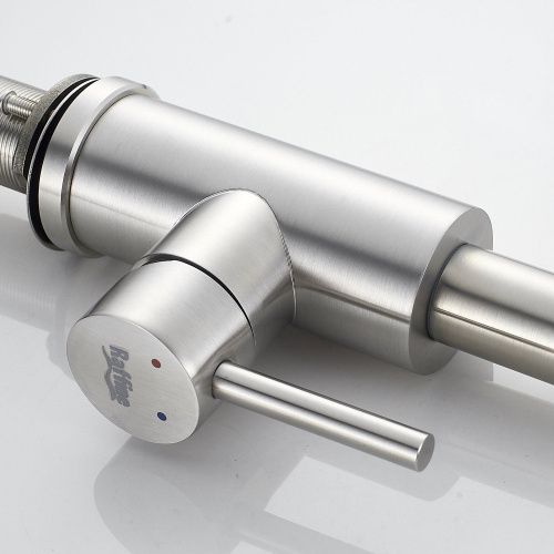 Смеситель для кухни Raffine F203L на мойку сатин - фото 5