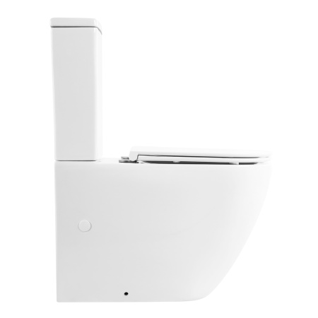 Унитаз напольный с бачком BelBagno SFERA-R BB2141CPR/BB870SC белый с сиденьем микролифт безободковый каскадный смыв