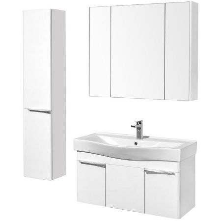 Шкаф-пенал Aquaton Беверли 1A235403BV01L 30х160 подвесной цвет белый