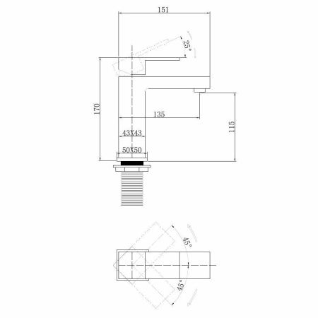 Смеситель Abber Daheim AF8210W на раковину белый