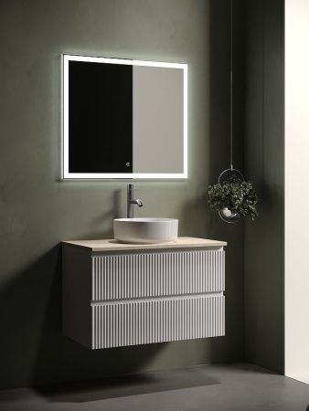 Тумба под раковину Sancos SNOB R SNR80W 80х40 подвесная цвет белый