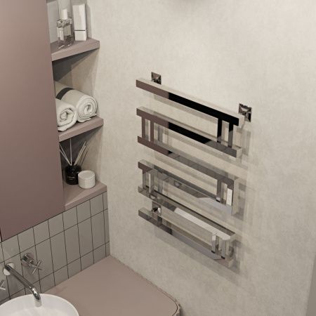 Полотенцесушитель электрический Indigo Muza DGM60-50Rt 50х65 хром