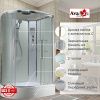Душевая кабина AvaCan EM EM3812RT 120х80 асимметричная с крышей ориентация правая