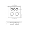 Смеситель для душа Gessi Hi-Fi Eclectic 65234#031 встраиваемый в стену хром с термостатом