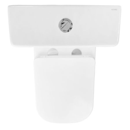 Унитаз-компакт напольный с бачком Azario LEVANTO AZ-1228A белый с сиденьем микролифт безободковый каскадный смыв