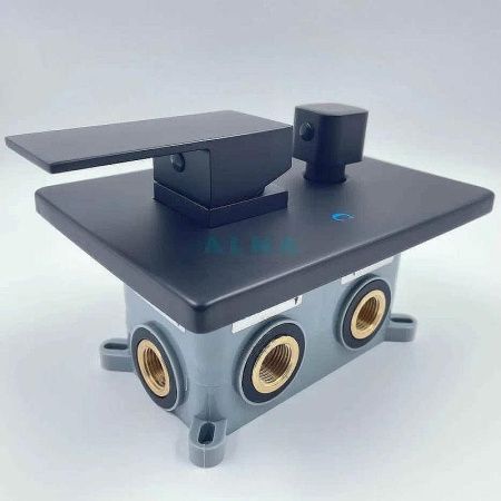 Душевая система ALMAes Leine TVZ-0810 встраиваемая в стену цвет черный