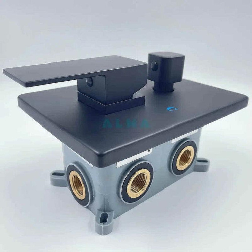 Душевая система ALMAes Leine TVZ-0810 встраиваемая цвет черный - фото 5