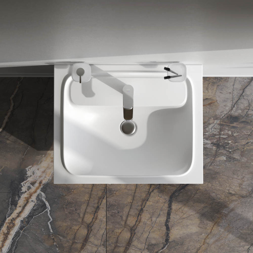 Тумба под раковину Am.Pm Func M8FFUX0601OF 61х49х70 подвесная цвет темное дерево - фото 5