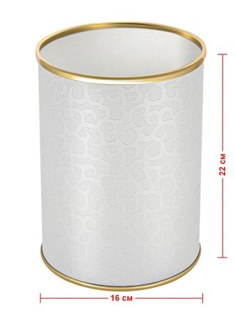 Ведро мусорное Geralis FLOWER M-FWG-B 3 л