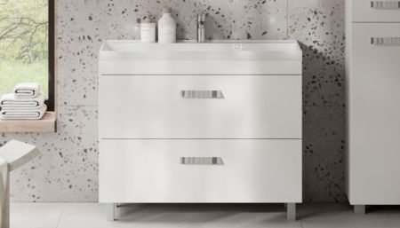 Тумба под раковину Velvex ORLANDO tnORL.100-211 100х40 напольная цвет белый