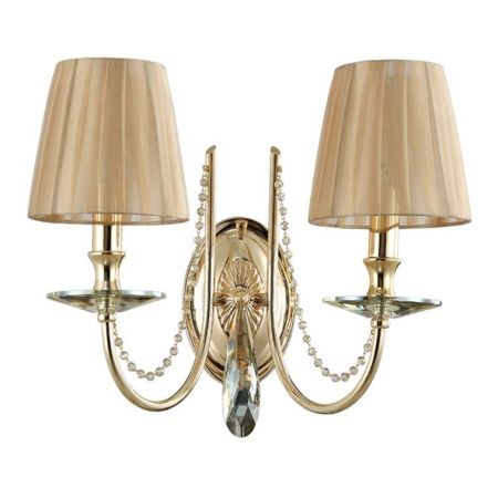 Бра Crystal Lux Victoria (Вицториа) Victoria AP2 Gold/Amber