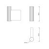 Крючок Decor Walther OF.LINE 670120