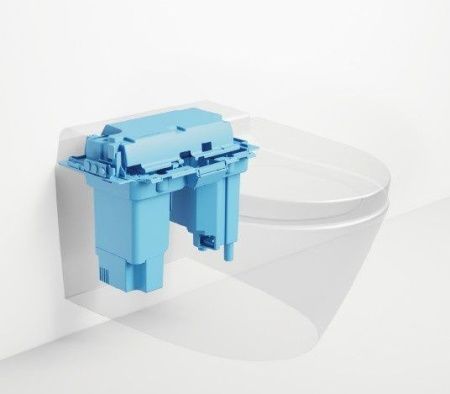 Унитаз-биде электронный подвесной GSI Wclean 7418K08 бежевый с сиденьем микролифт безободковый смыв торнадо