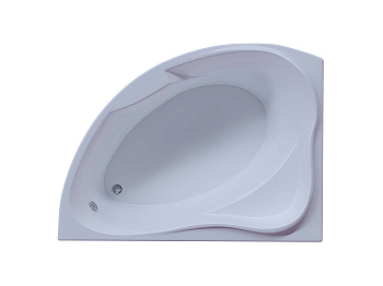 Ванна акриловая Aquatek Альтаир ALT160-0000067 158х119 пристенная асимметричная с каркасом без ручек