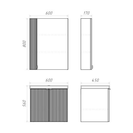 Тумба с раковиной Comforty 00-00019238CF 60х50