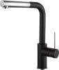 Смеситель для кухни Rivelato 1573503 antracite cromo на мойку черный/хром