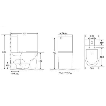Унитаз напольный с бачком WeltWasser WW SALZBACH 011 GL-WT (10000011688) белый с сиденьем микролифт безободковый смыв торнадо
