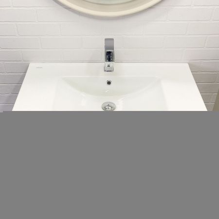 Тумба с раковиной Comforty Ереван 00-00014864CF 80х50 подвесная цвет серый