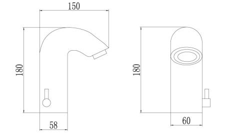 Смеситель Savol S-GY8862 на раковину хром