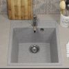 Кухонная мойка Uperwood ECON UPD-404 4910201225 45х50 цвет серый поверхность матовая