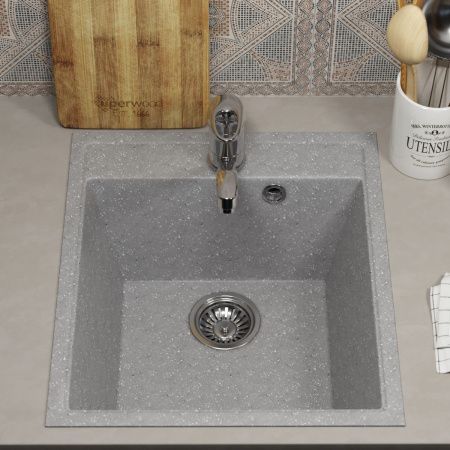 Кухонная мойка Uperwood ECON UPD-404 4910201225 45х50 цвет серый поверхность матовая