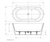 Ванна акриловая Art&Max Torino AM-TORINO-1600-780 160х80 отдельностоящая овальная