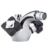 Смеситель THG Petale de Cristal noir U6D-A02-3202 на биде хром