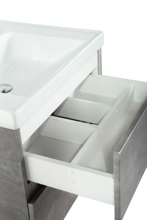 Тумба под раковину Art&Max TECHNO AM-Techno-700-2C-SO-FC305 70х50 подвесная цвет серый