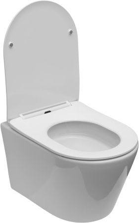 Унитаз подвесной Logan Tornado 00331866 белый с сиденьем микролифт смыв торнадо