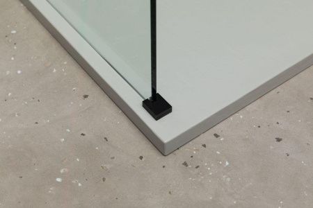 Душевая перегородка Allen Brau Infinity 3.21027.BBA 140х200 стекло прозрачное профиль черный