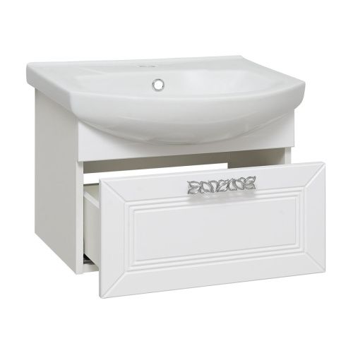 Тумба под раковину Runo МОНРО 00-00000458 50х30 подвесная цвет белый - фото 2